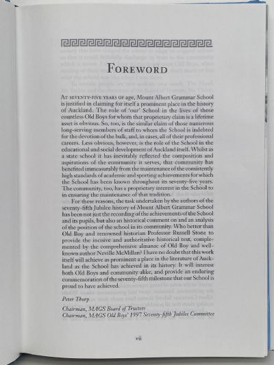 TRADITION AND CHANGE: Mount Albert Grammar School, The First Seventy-five years