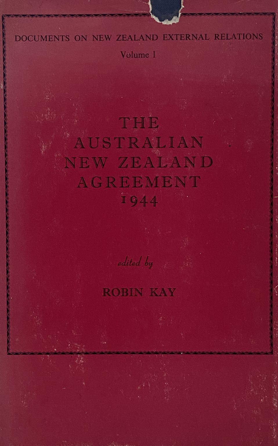 THE AUSTRALIAN NEW ZEALAND AGREEMENT 1944
