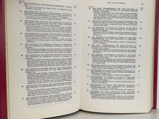 THE AUSTRALIAN NEW ZEALAND AGREEMENT 1944