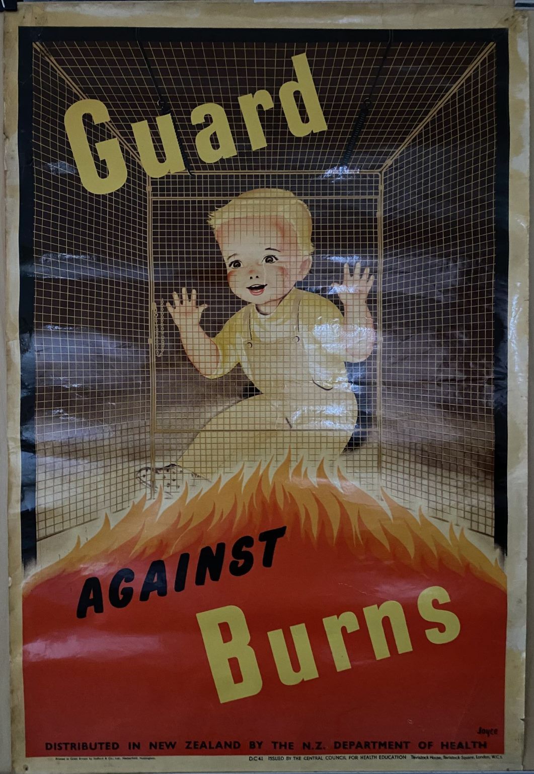 VINTAGE POSTER: New Zealand Department of Health / Home Safety