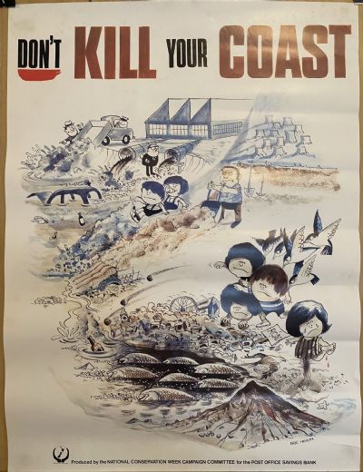VINTAGE POSTER: National Conservation Week / Post Office Savings Bank 