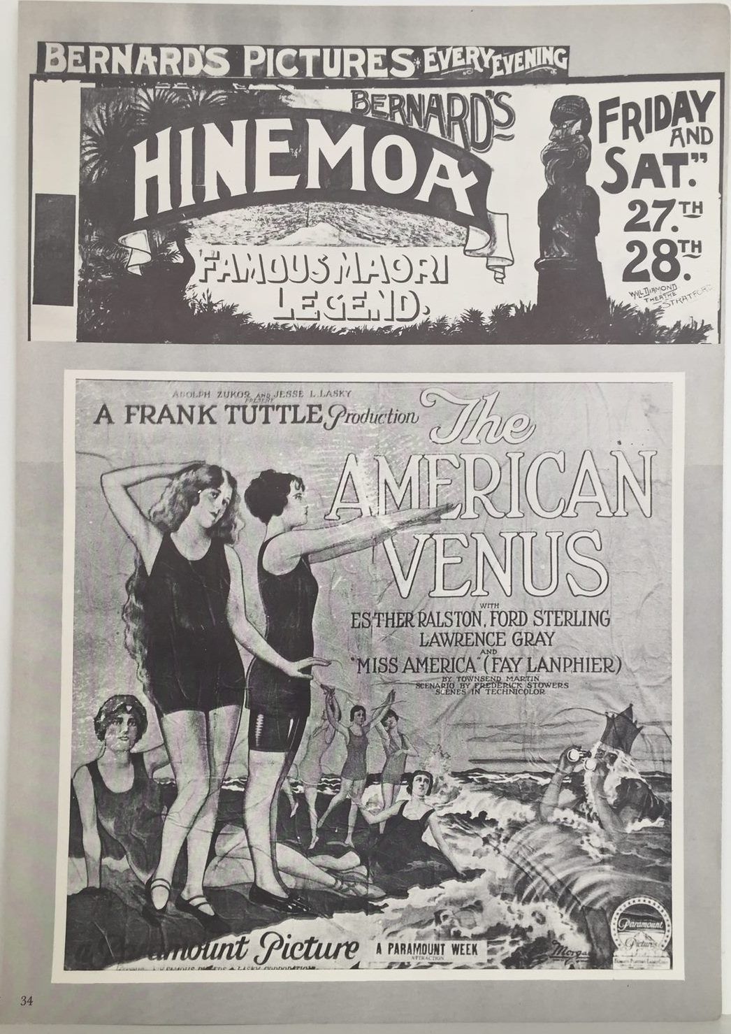 VINTAGE POSTER: Film Advertising 1914