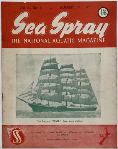 VINTAGE MAGAZINE: Sea Spray - August 1947 - Vol. 2, No. 9
