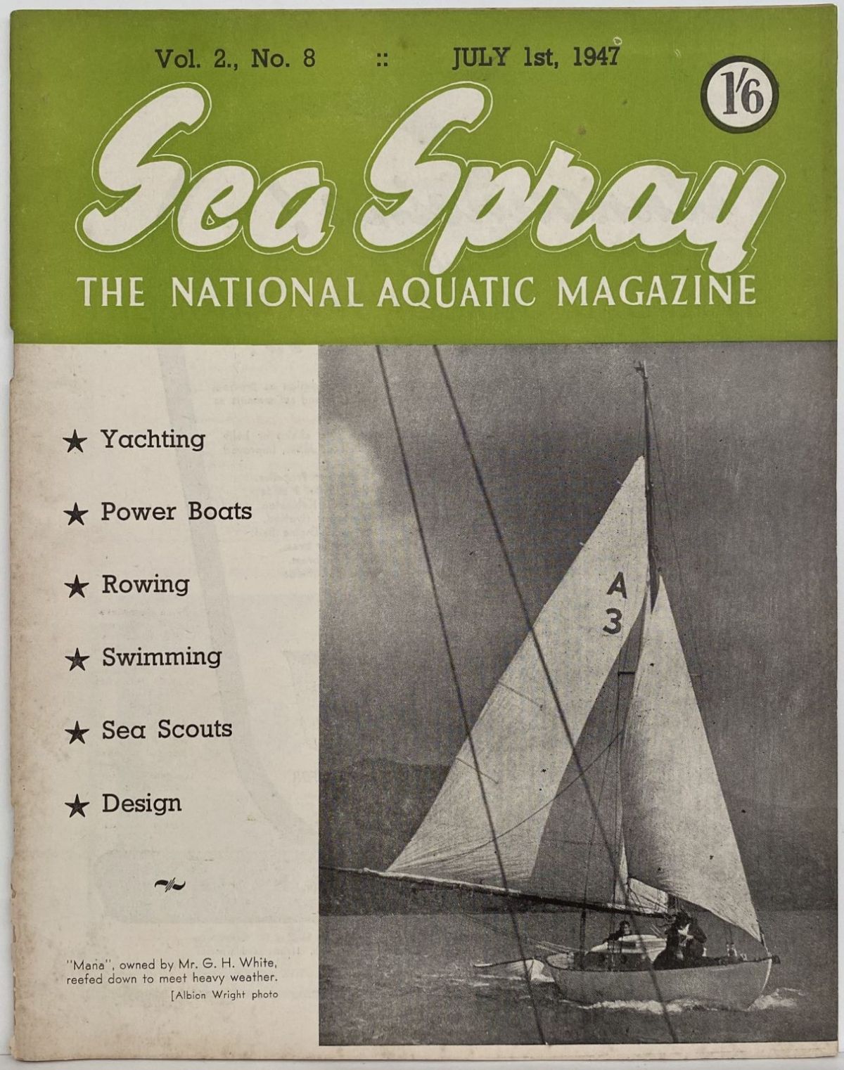 VINTAGE MAGAZINE: Sea Spray - Vol. 2, No. 8 - July 1947