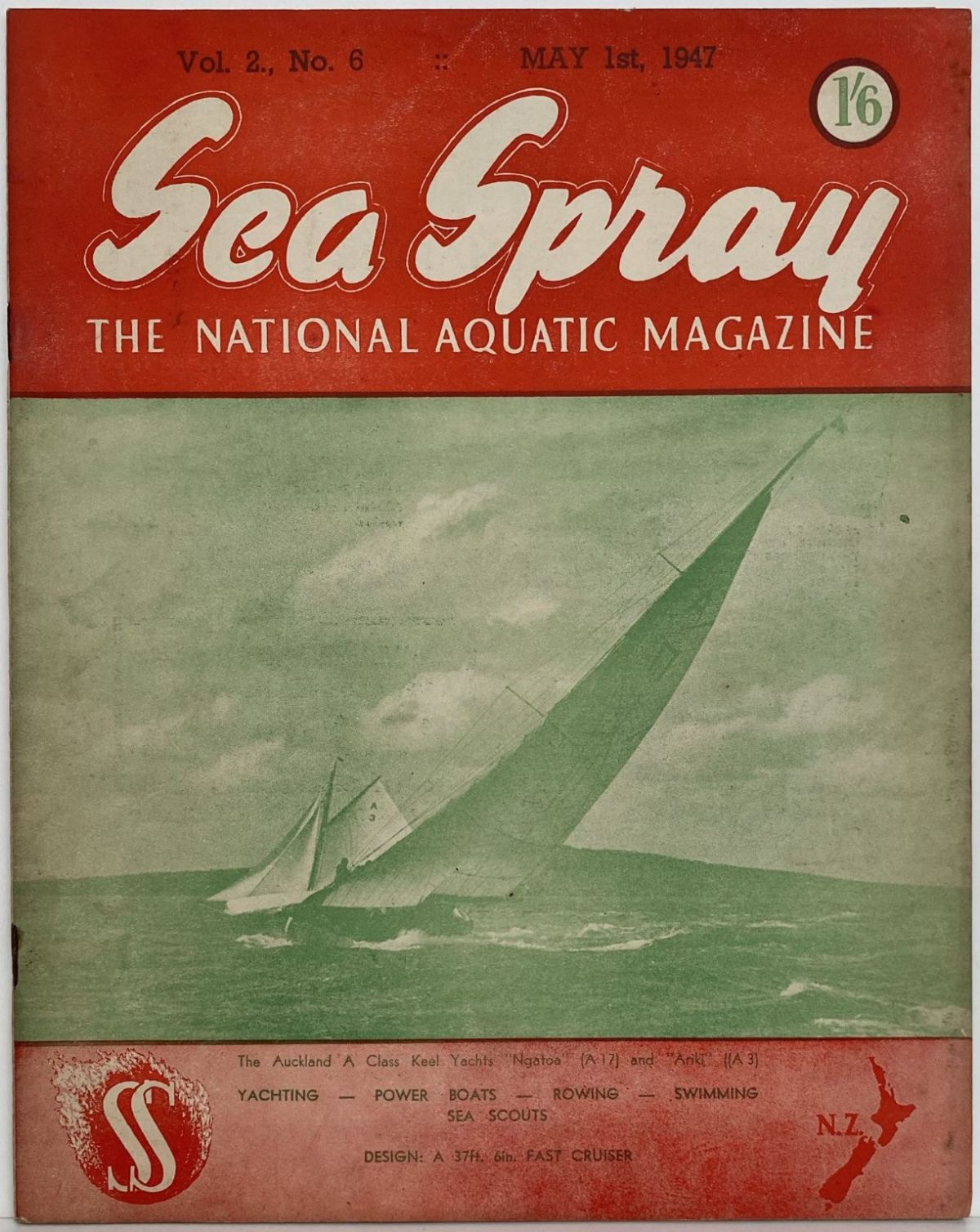 VINTAGE MAGAZINE: Sea Spray - Vol. 2, No. 6 - May 1947