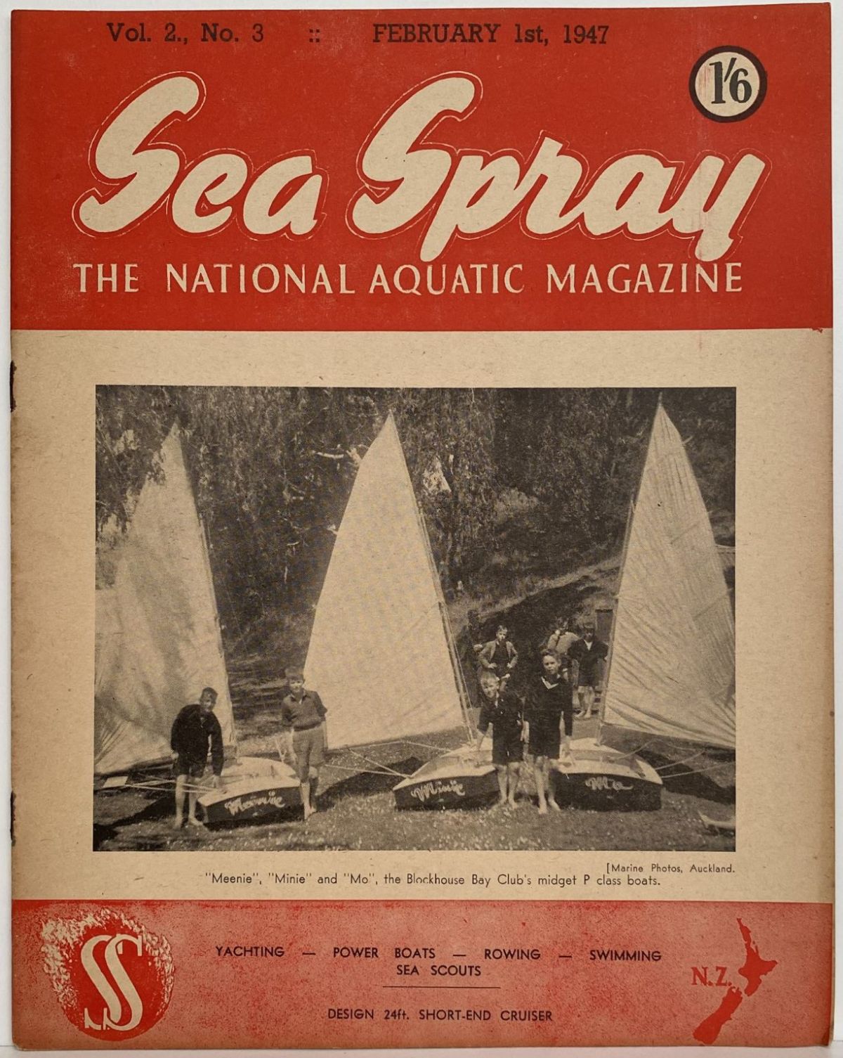 VINTAGE MAGAZINE: Sea Spray - Vol. 2, No. 3 - February 1947