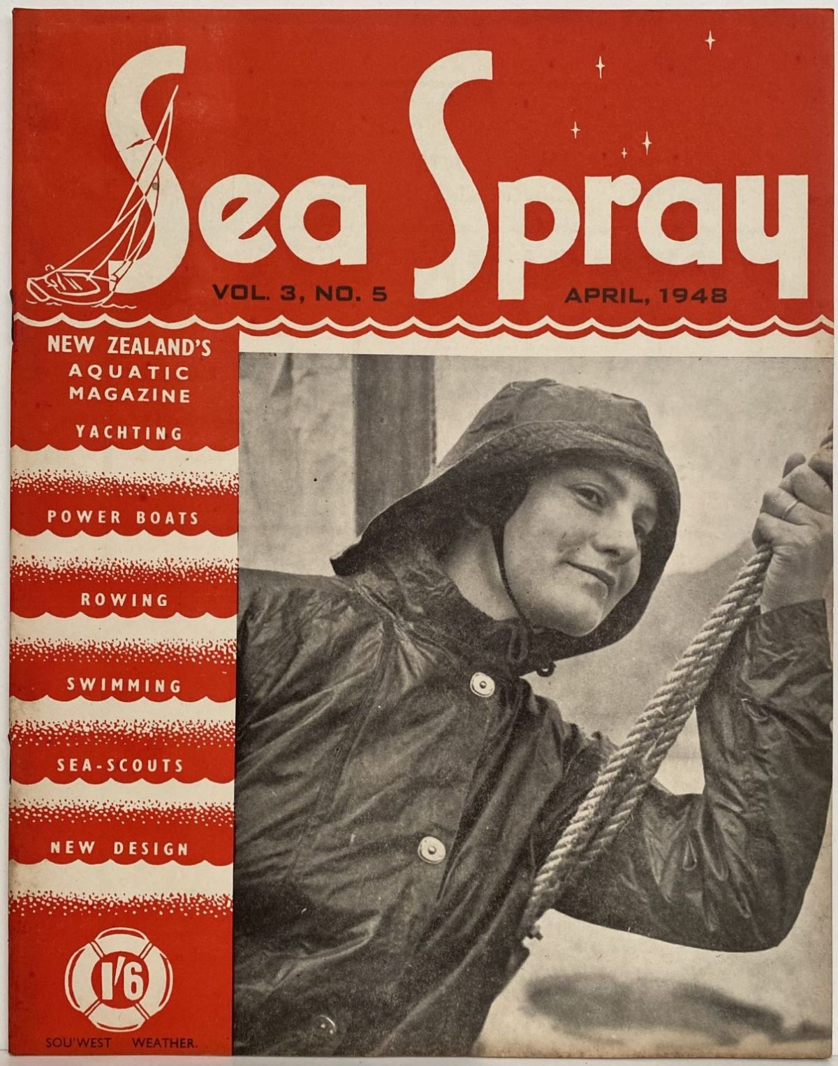 VINTAGE MAGAZINE: Sea Spray - Vol. 3, No. 5 - April 1948