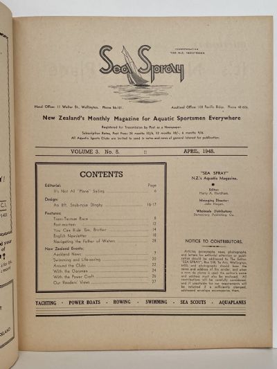VINTAGE MAGAZINE: Sea Spray - April 1948 - Vol. 3, No. 5