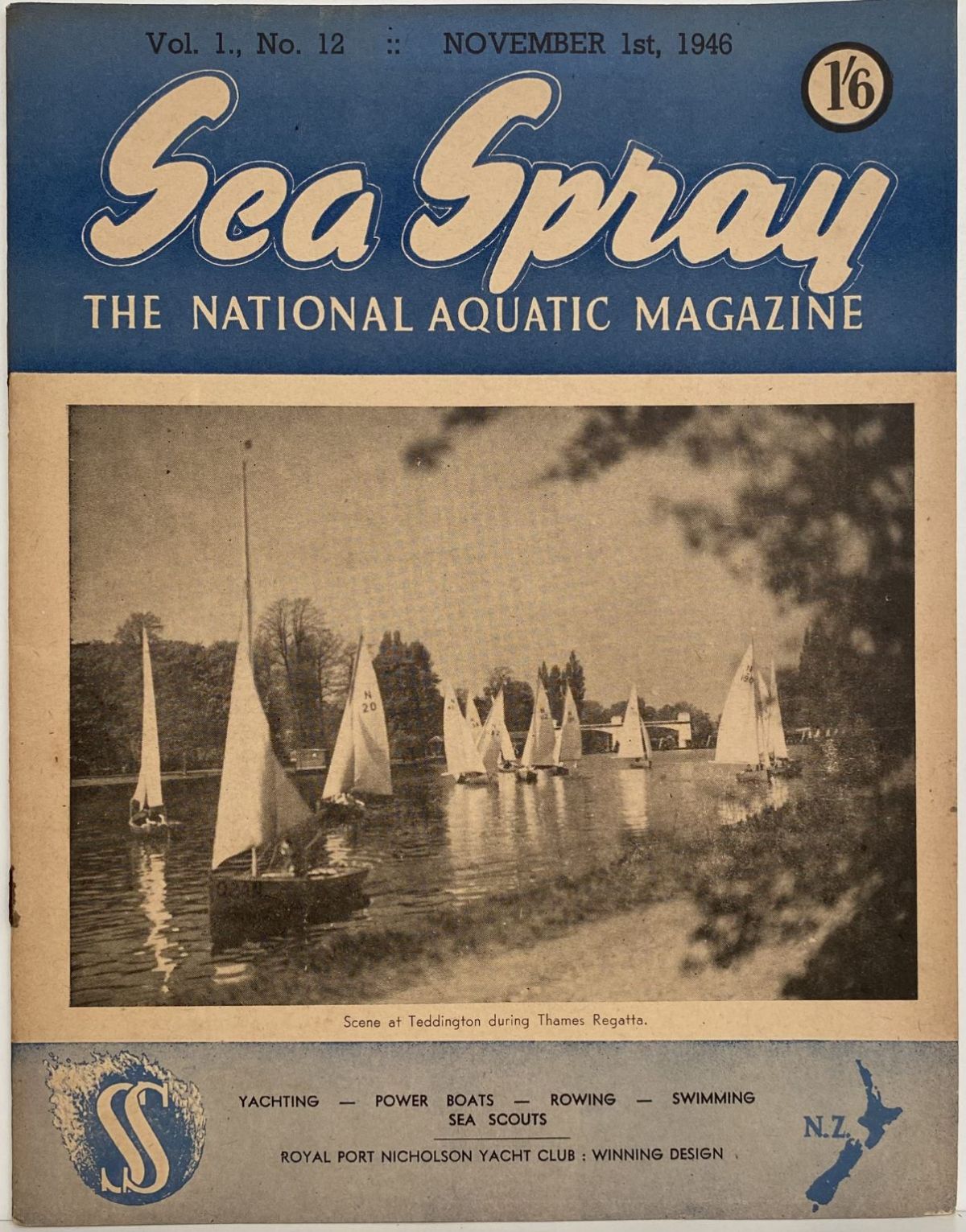 VINTAGE MAGAZINE: Sea Spray - Vol. 1, No. 12 - November 1946