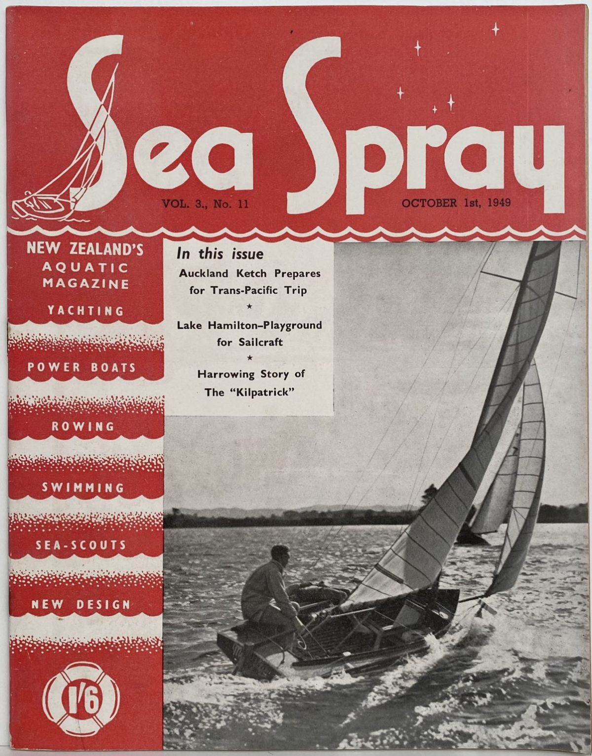 VINTAGE MAGAZINE: Sea Spray - Vol. 3, No. 11 - October 1949