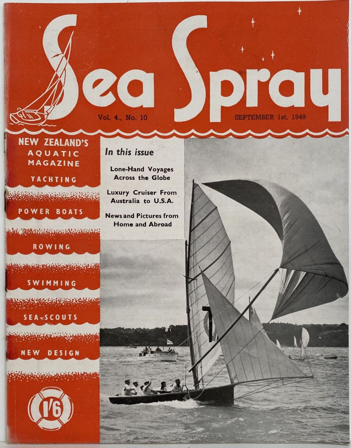VINTAGE MAGAZINE: Sea Spray - Vol. 4, No. 10 - September 1949