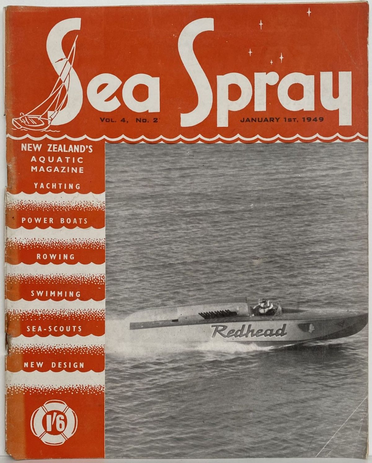 VINTAGE MAGAZINE: Sea Spray - Vol. 4, No. 2 - January 1949
