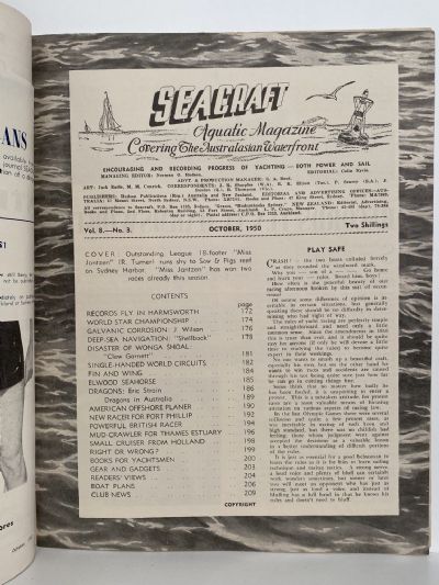 VINTAGE MAGAZINE: Seacraft - Vol. 8, No. 3 - October 1950