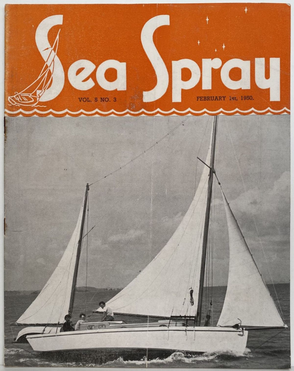 VINTAGE MAGAZINE: Sea Spray - Vol. 5, No. 3 - February 1950