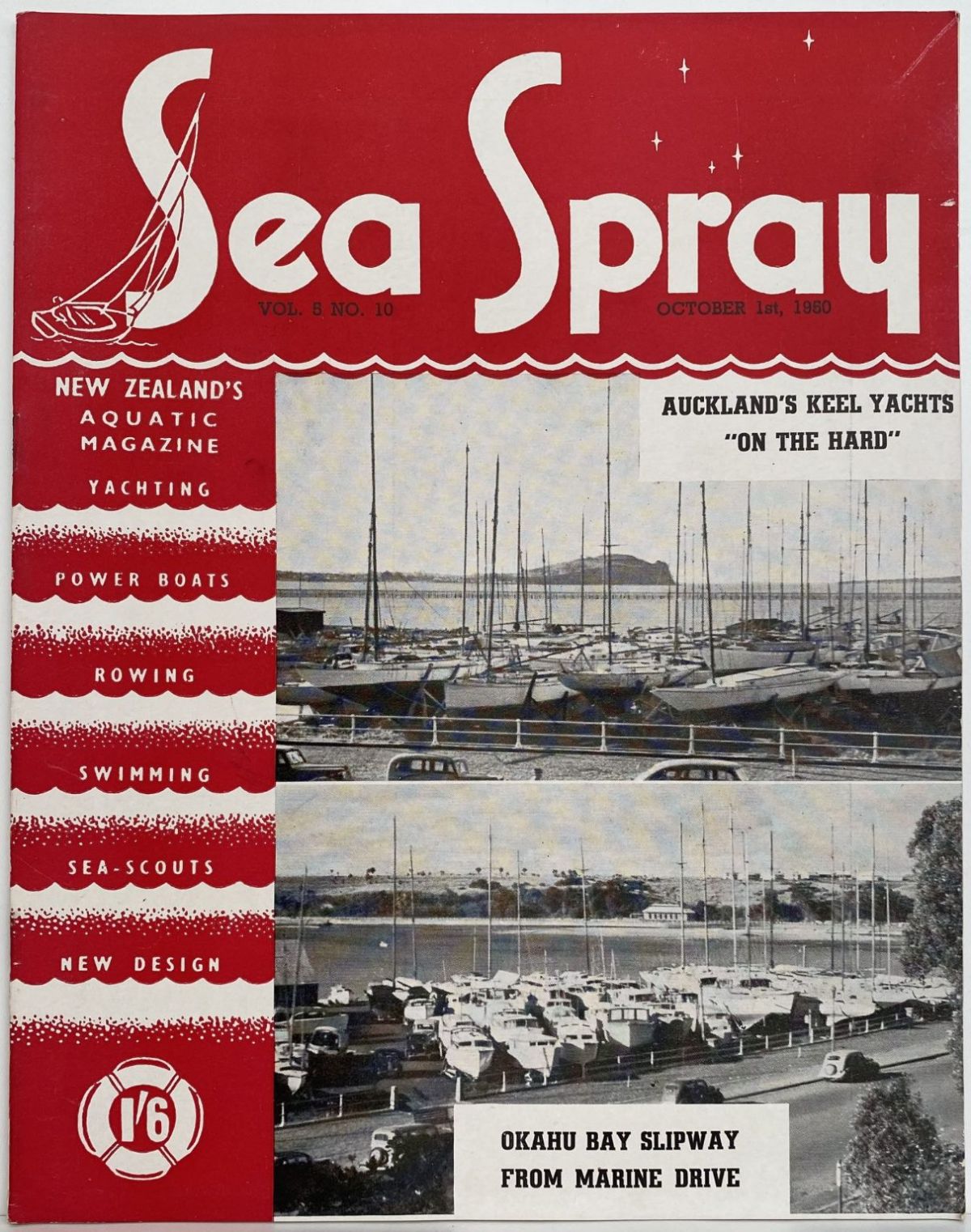 VINTAGE MAGAZINE: Sea Spray - Vol. 5, No. 10 - October 1950