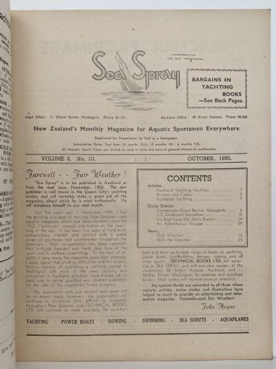 VINTAGE MAGAZINE: Sea Spray - October 1950 - Vol. 5, No. 10