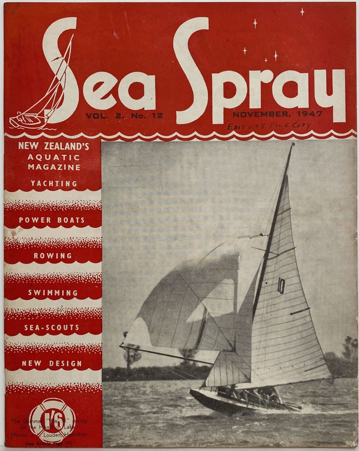 VINTAGE MAGAZINE: Sea Spray - Vol. 2, No. 12 - November 1947