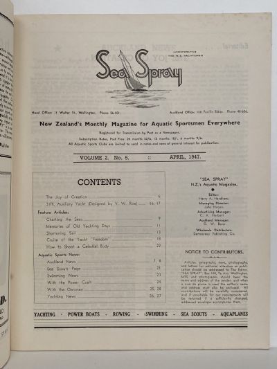 VINTAGE MAGAZINE: Sea Spray - April 1947 - Vol. 2, No. 5