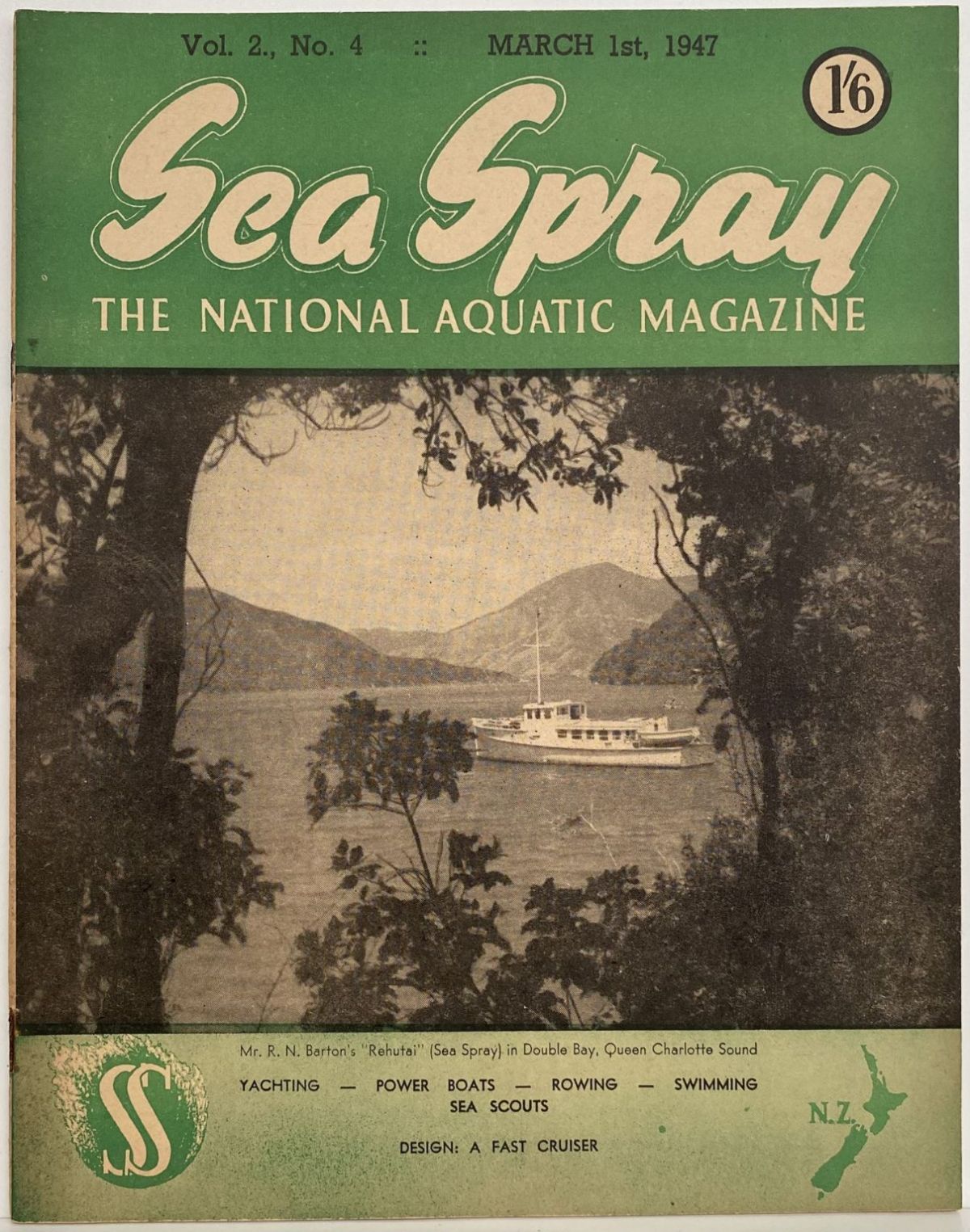 VINTAGE MAGAZINE: Sea Spray - Vol. 2, No. 4 - March 1947