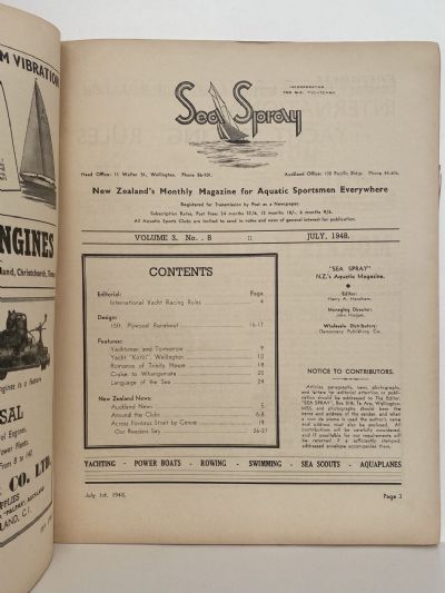 VINTAGE MAGAZINE: Sea Spray - July 1948 - Vol. 3, No. 8