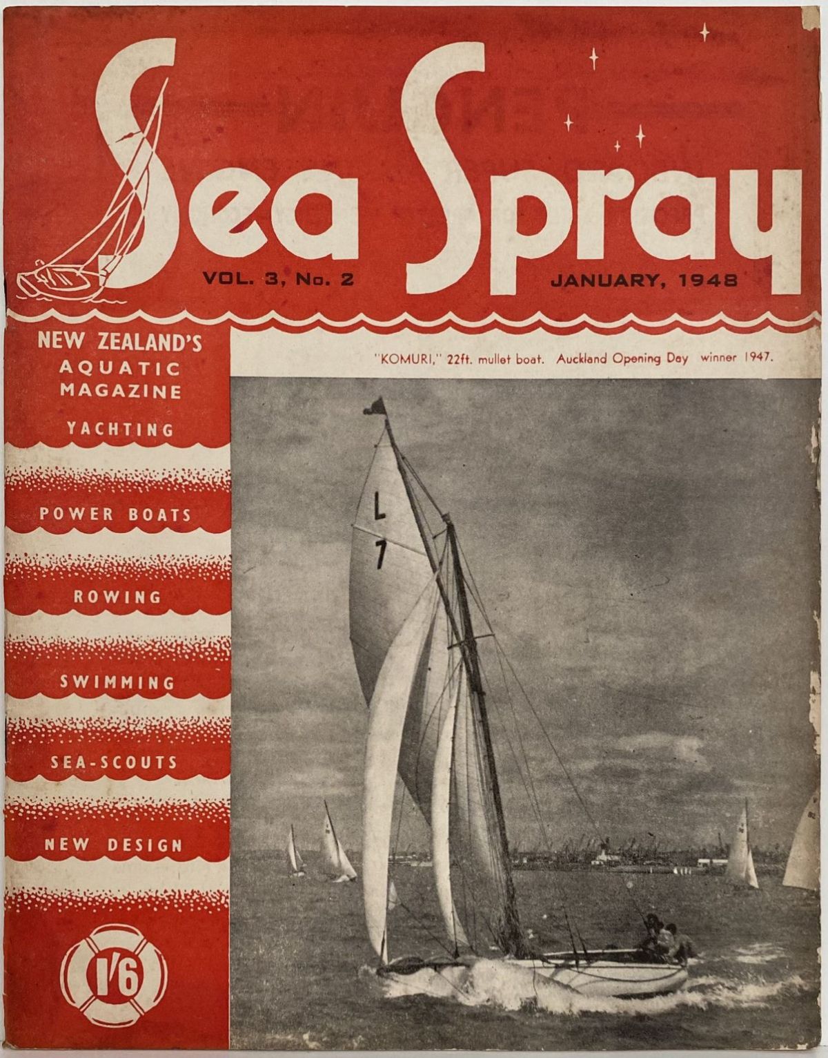 VINTAGE MAGAZINE: Sea Spray - Vol. 3, No. 2 - January 1948