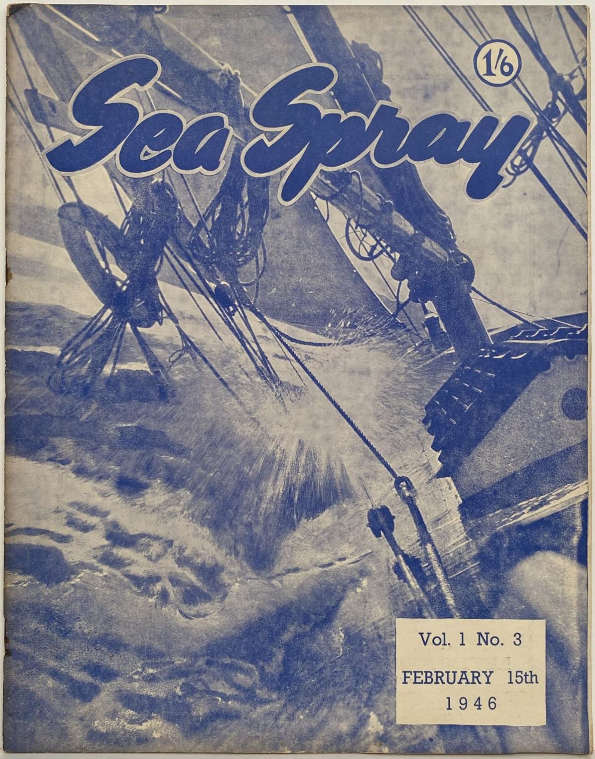 VINTAGE MAGAZINE: Sea Spray - Vol. 1, No. 3 - February 1946