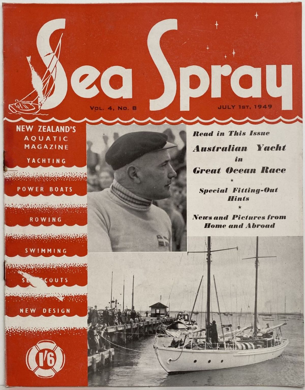 VINTAGE MAGAZINE: Sea Spray - Vol. 4, No. 8 - July 1949
