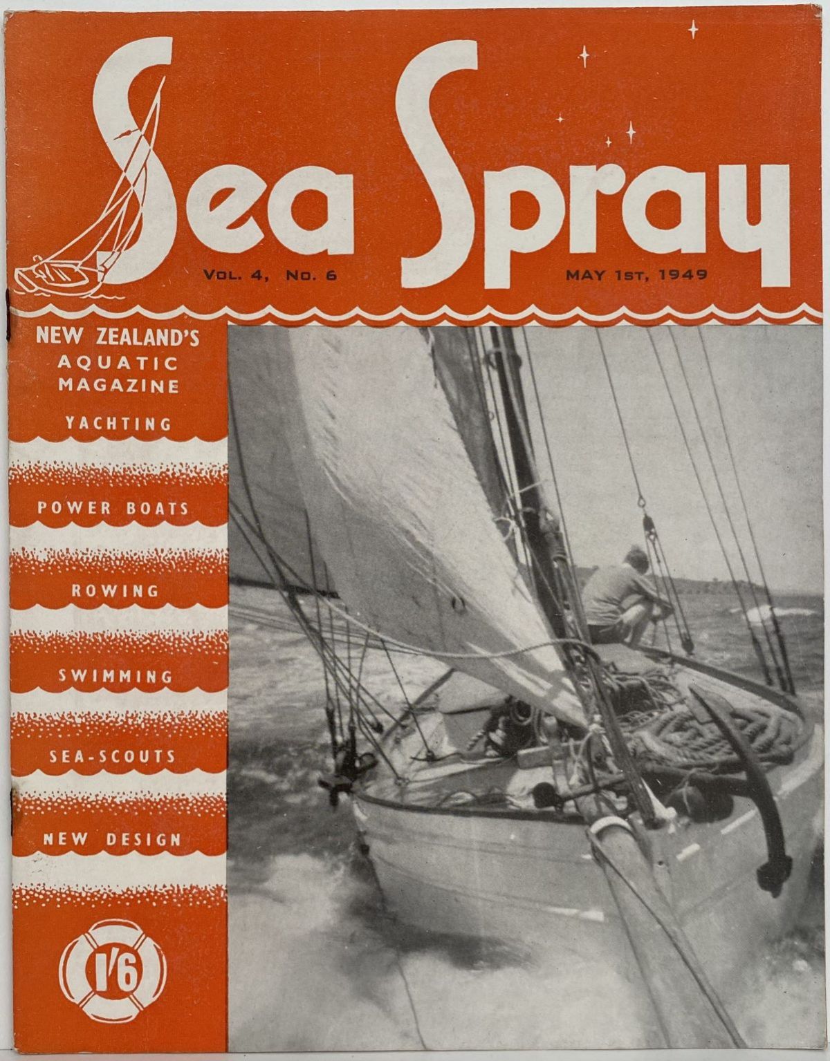 VINTAGE MAGAZINE: Sea Spray - Vol. 4, No. 6 - May 1949