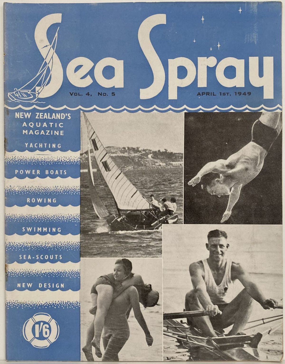 VINTAGE MAGAZINE: Sea Spray - Vol. 4, No. 5 - April 1949