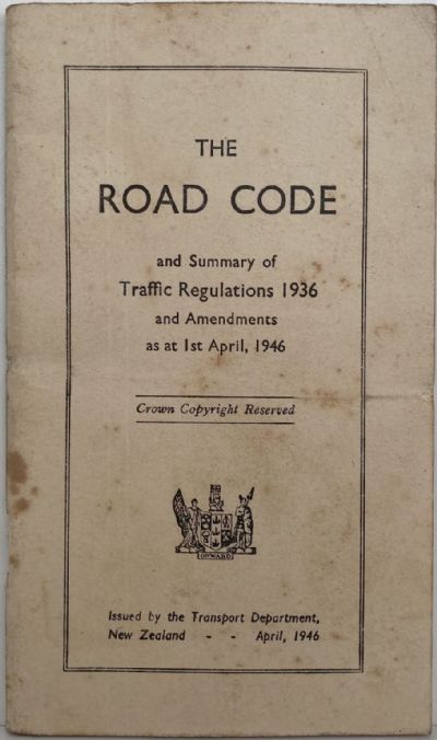 THE ROAD CODE: 1936, 1946 and 1982