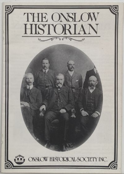 THE ONSLOW HISTORIAN: Vol. 30 - No. 3 and 4, 2000 