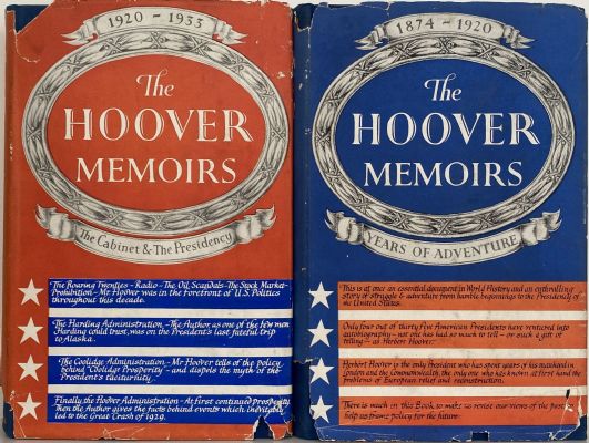 THE MEMOIRS OF HERBERT HOOVER: Volumes 1 and 2 