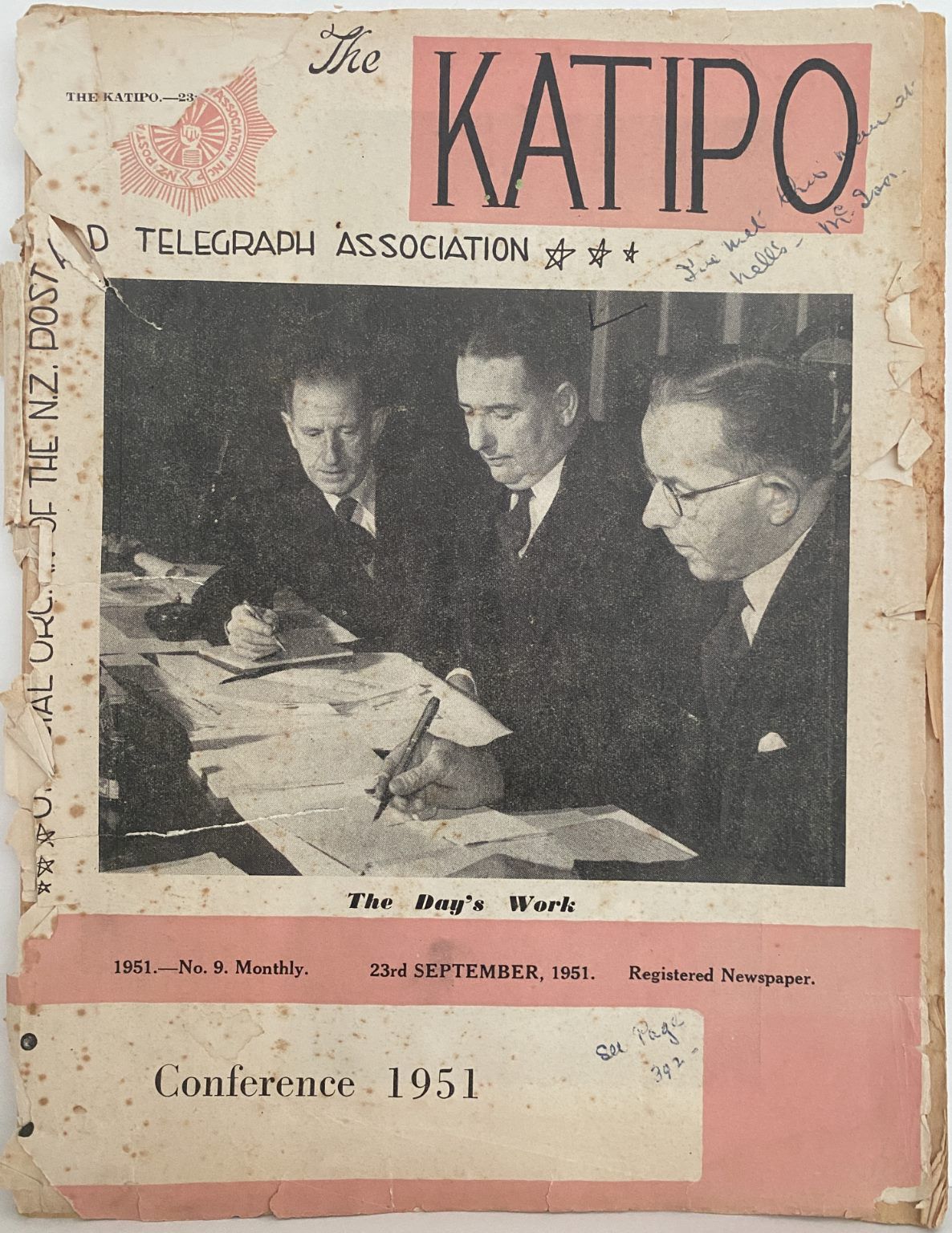 THE KATIPO: New Zealand Post & Telegraph Association - Conference 1951