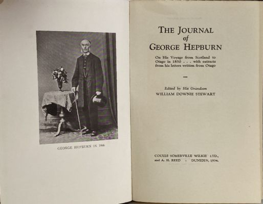 THE DIARY OF GEORGE HEPBURN on his voyage from Scotland to Otago in 1850 