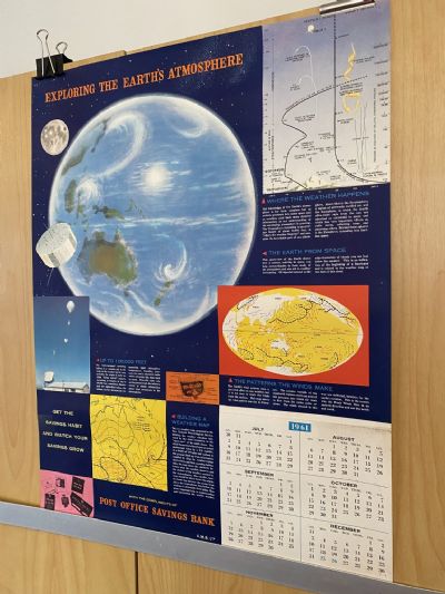 VINTAGE CALENDAR: Post Office School Savings Bank 1961