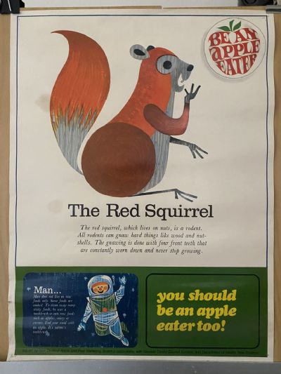 VINTAGE POSTER: New Zealand Apple and Pear Marketing Board 1980s