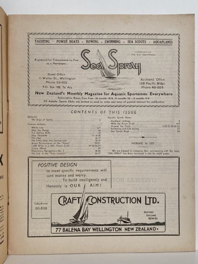 VINTAGE MAGAZINE: Sea Spray - October 1946 - Vol. 1, No. 11