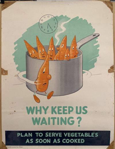 VINTAGE POSTER: New Zealand Department of Health / Food Safety 