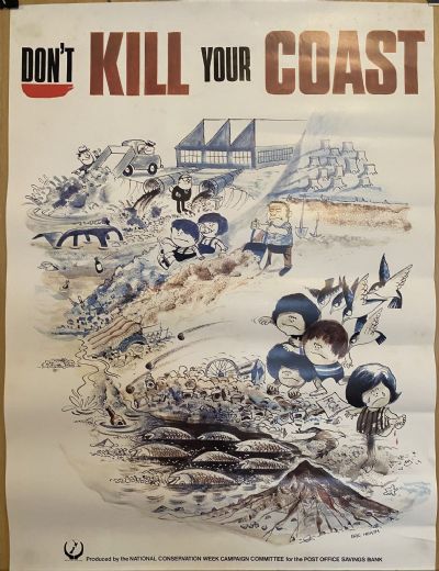 VINTAGE POSTER: National Conservation Week / Post Office Savings Bank