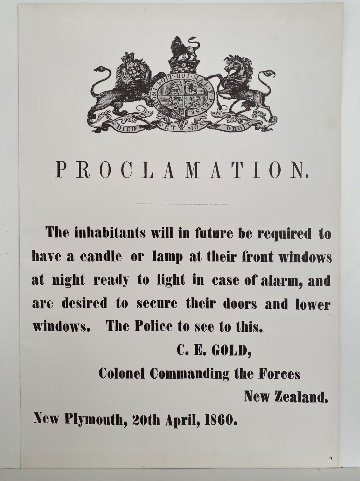 VINTAGE POSTER: New Zealand Advertising 1860