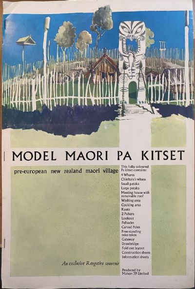 VINTAGE MODEL KITSET: Maori Pa - A Rangatira Souvenir