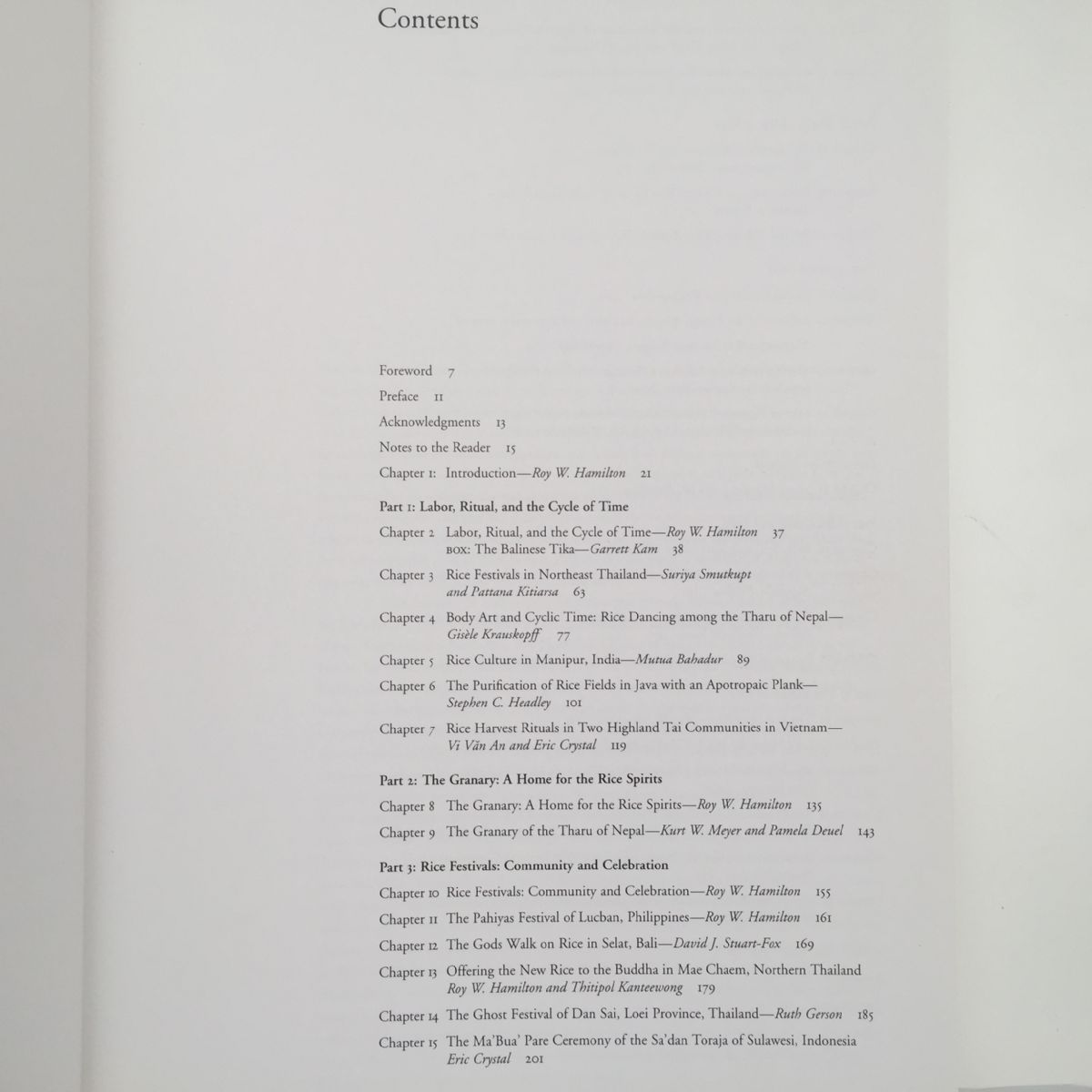 THE ART OF RICE Spirit and Sustenance in Asia