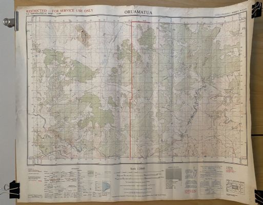 VINTAGE MAP: 'ORUAMATUA' NZMS Sheet N122/9