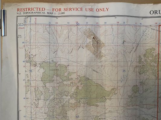 VINTAGE MAP: 'ORUAMATUA' NZMS Sheet N122/9