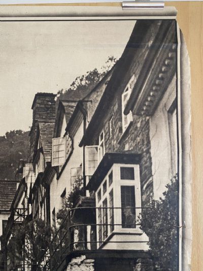 VINTAGE POSTER: BRITAIN - A Village Street, Devonshire