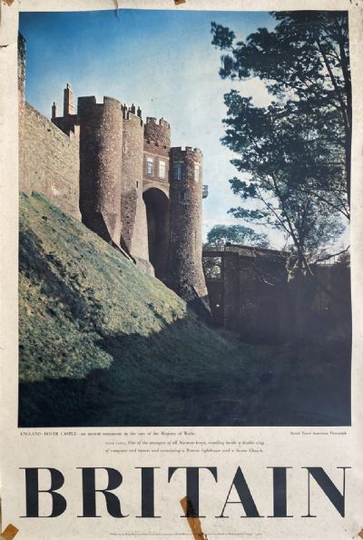 VINTAGE POSTER: BRITAIN - Dover Castle, England