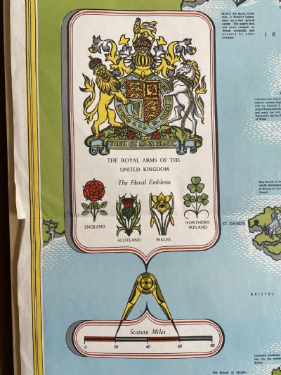 VINTAGE MAP: The United Kingdom of Great Britain and Northern Ireland