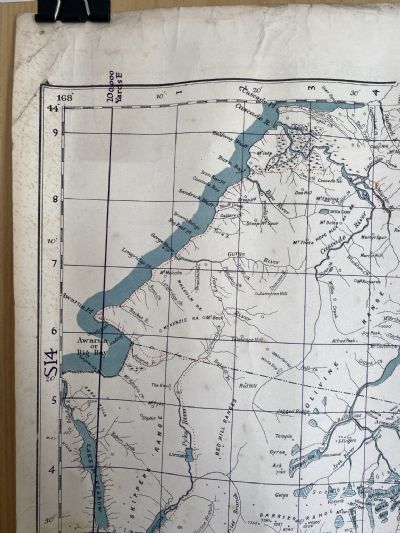 VINTAGE MAP: Point Ram Hill - Grid Square S34 - 2414