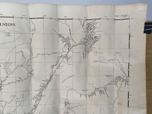 VINTAGE MAP: Dunedin and surrounds / Mosgiel / Balclutha / Fairfield