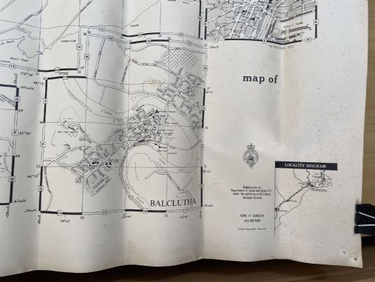 VINTAGE MAP: Dunedin and surrounds / Mosgiel / Balclutha / Fairfield